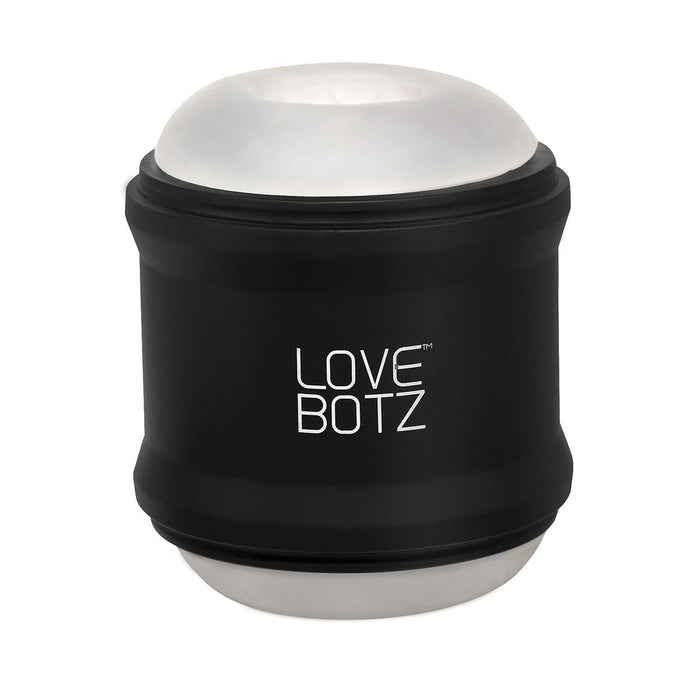 Love Botz - Masturbator - 10X Cyber Stroke Vibrating Stroker - Dubbele open uiteinden - zwart-Erotiekvoordeel.nl