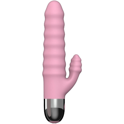 Love Magic - Duet Driller Vibrator - Doppelter Motor - Wiederaufladbar - 17,5 cm - Rosa-Erotiekvoordeel.nl