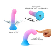 Love to Love - Candy Loop - Dildo with LED Lighting - Blue/Pink - Erotiekvoordeel.nl
