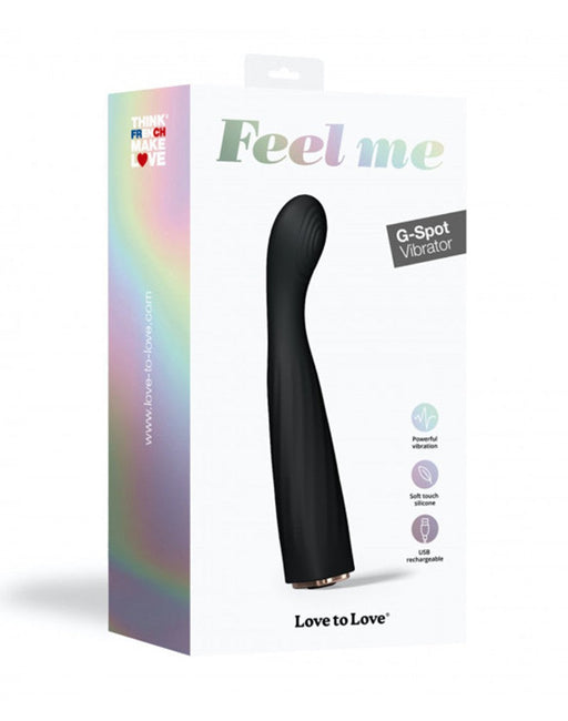 Love to Love - Feel Me - Vibromasseur flexible pour point G - Noir - Erotiekvoordeel.nl