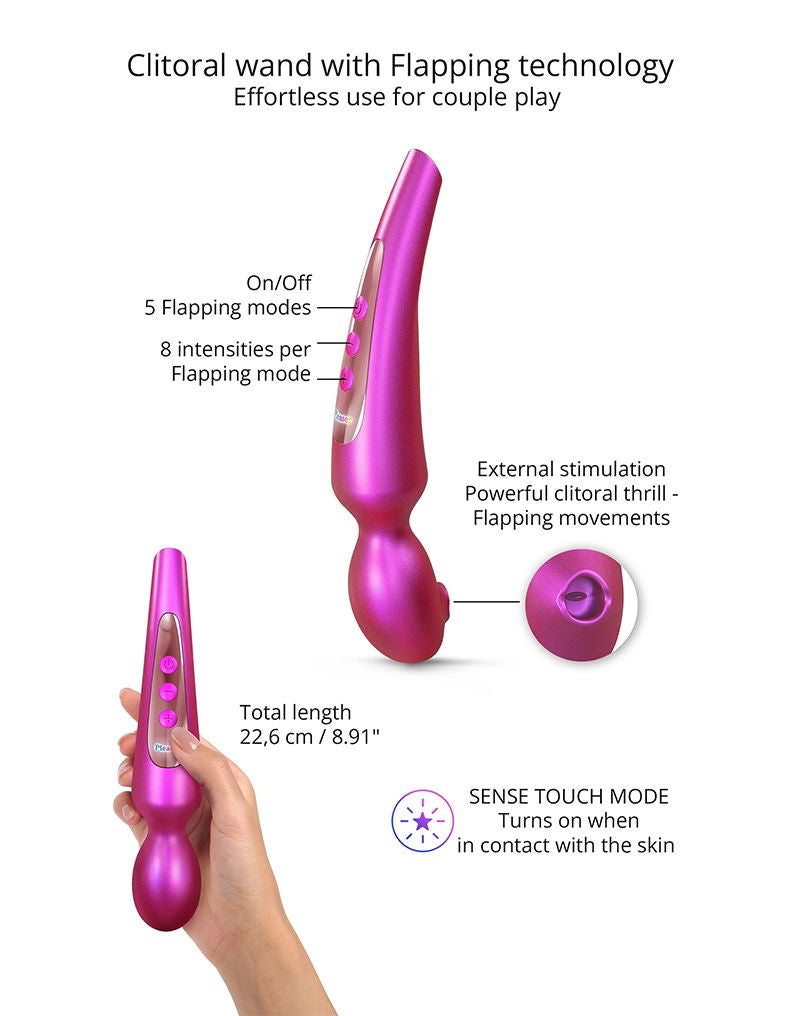 Love to Love - Pleaser - Vibromasseur à baguette - Iridescent Berry - Erotiekvoordeel.nl