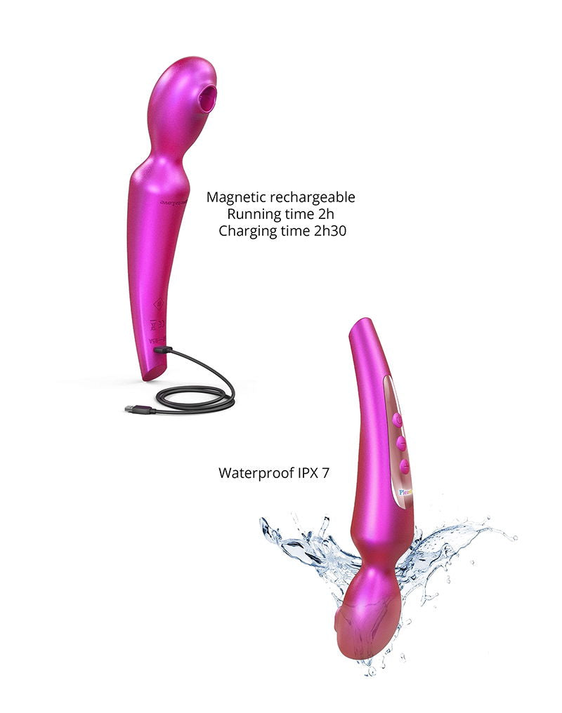 Love to Love - Pleaser - Vibromasseur à baguette - Iridescent Berry-Erotiekvoordeel.nl