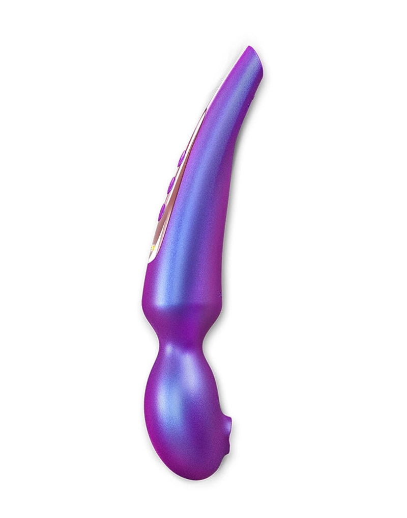 Love to Love - Pleaser - Vibrador de varita con función Flapper - Iridescent Night-Erotiekvoordeel.nl