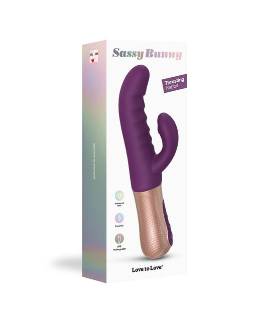 Love to Love - Sassy Bunny - Rabbit Vibrator met Tapping Functie - Paars-Erotiekvoordeel.nl