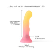 Love to Love - Sugar Bomb - Gode avec lumières LED - Rose/Jaune - Laced-up.nl
