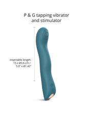 Love to Love - Swap - P-spot & G-spot Vibrator Met Tapping Functie - Blauw-Erotiekvoordeel.nl