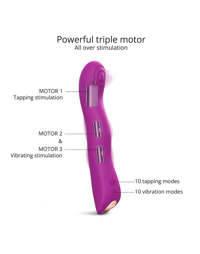 Love to Love - Swap - P-spot & G-spot Vibrator - Met Tapping Functie - Dieproze-Erotiekvoordeel.nl
