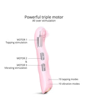 Love to Love - Swap - P-spot & G-spot Vibrator - Met Tapping Functie - Lichtroze-Erotiekvoordeel.nl