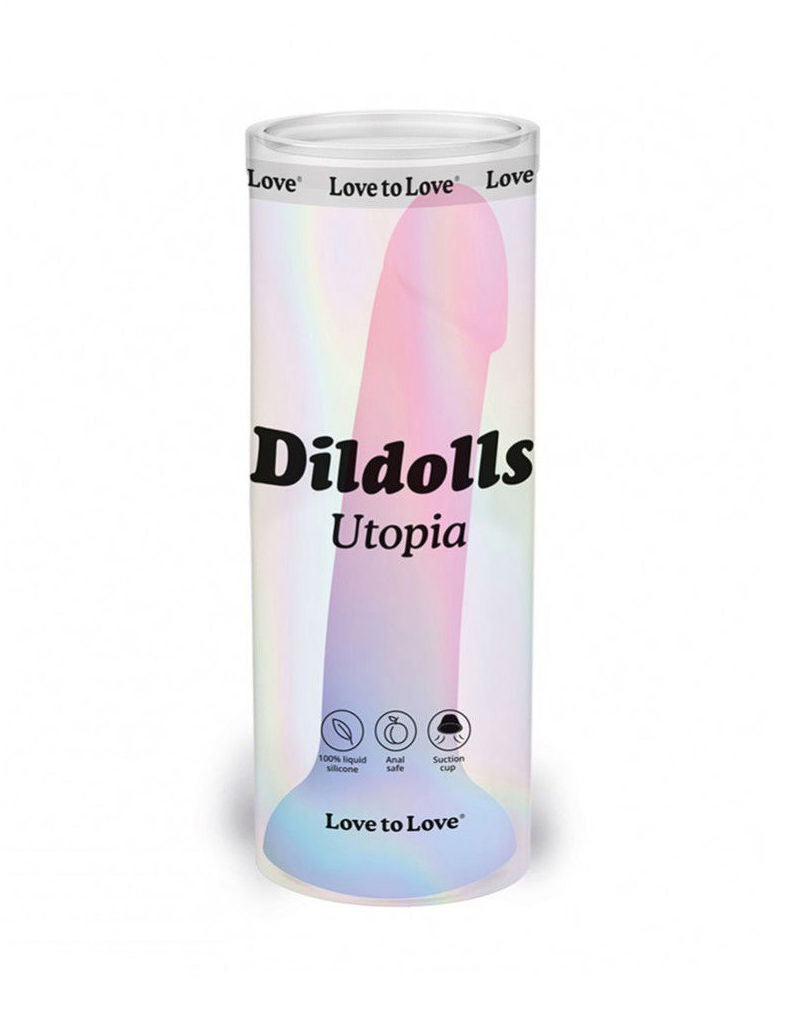 Love to Love - Utopia - Dildolls - Smooth Dildo - Pink/Violet/Blue-Erotiekvoordeel.nl
