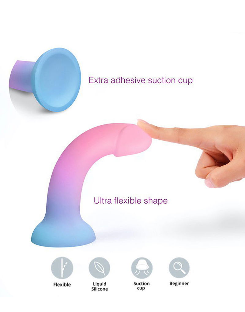 Love to Love - Utopia - Dildolls - Smooth Dildo - Pink/Violet/Blue-Erotiekvoordeel.nl