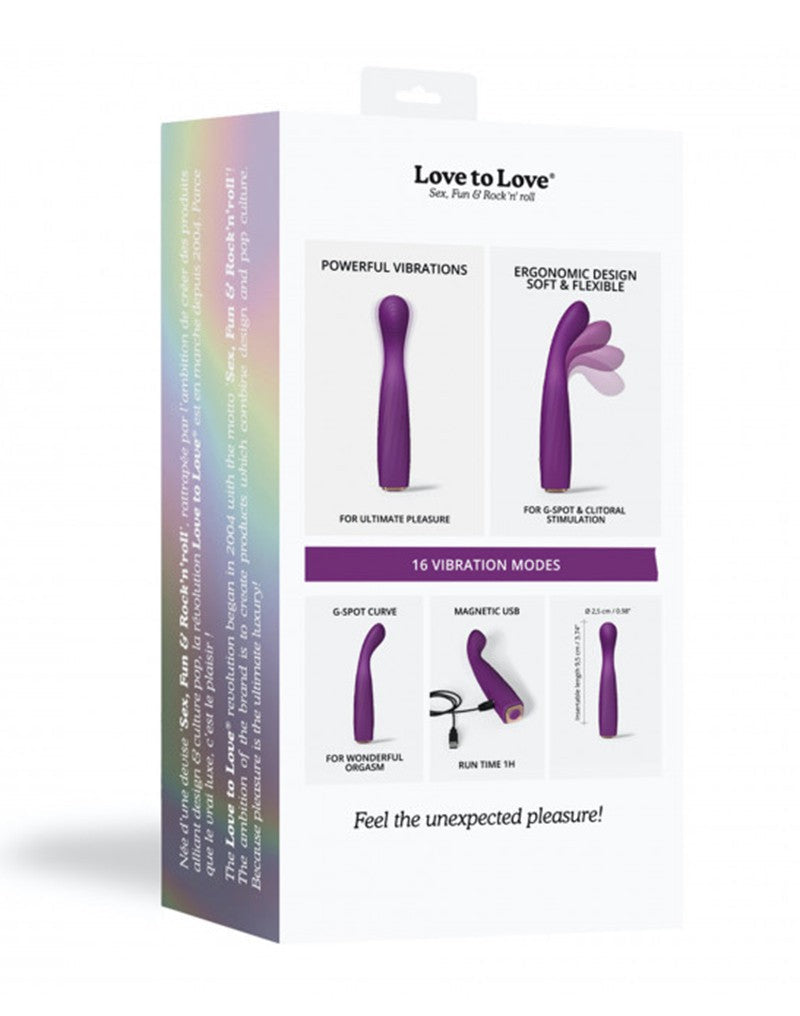 Love to Love - Feel Me - Flexibele G-Spot Vibrator - Paars-Erotiekvoordeel.nl