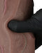 LoveToy - Dildo - Dubbellaagse Siliconen Dildo XXL - Lengte 31 cm - Diameter 7.6 cm - Bruin-Erotiekvoordeel.nl