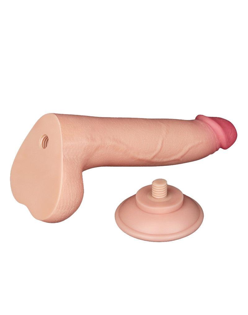 LoveToy - Sliding Skin Dildo - Lengte 20 cm - Diameter 3.8 cm - Lichte Huidskleur-Erotiekvoordeel.nl