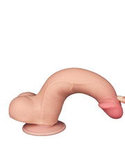 LoveToy - Sliding Skin Dildo - Lengte 20.8 cm - Diameter 4 cm - Lichte Huidskleur-Erotiekvoordeel.nl