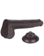 LoveToy - Dildo Met Sliding Skin Technologie - 22 cm x Ø 3,7 cm - Bruin-Erotiekvoordeel.nl