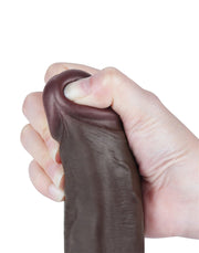 LoveToy - Wibrator Z Technologią Sliding Skin - 22 Cm X Ø 4,3 Cm - Brązowy - Erotiekvoordeel.nl