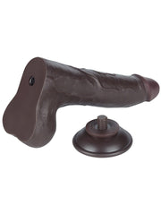 LoveToy - Dildo Met Sliding Skin Technologie - 22 cm x Ø 4,3 cm - Bruin-Erotiekvoordeel.nl