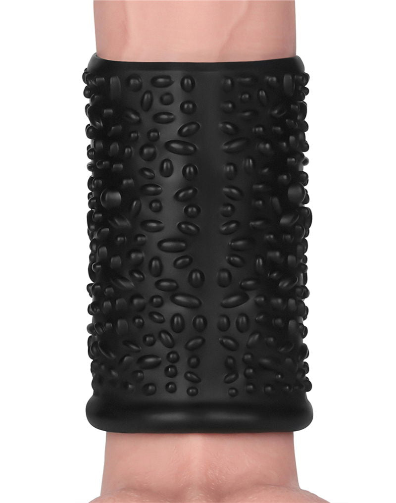 LoveToy - Drip Knights Ring - Manicotto vibrante per pene - Ø 3,7 cm - Nero-Erotiekvoordeel.nl