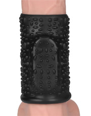 LoveToy - Drip Knights Ring - Manicotto vibrante per pene - Ø 3,7 cm - Nero-Erotiekvoordeel. nl