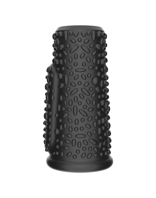 LoveToy - Drip Knights Ring - Manchon vibrant pour pénis - Ø 3,7 cm - Noir-Erotiekvoordeel.nl