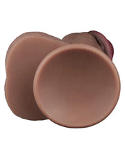 LoveToy - Gode en silicone double couche XXL - Longueur 28 cm - Diamètre 7,4 cm - Marron-Erotiekvoordeel.nl