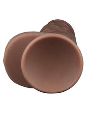 LoveToy - Gode en silicone double couche XXL - Longueur 31 cm - Diamètre 7,6 cm - Marron-Erotiekvoordeel.nl