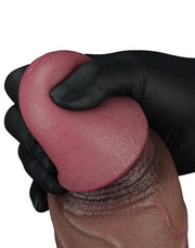LoveToy - Gode en silicone double couche XXL - Longueur 31 cm - Diamètre 7,6 cm - Marron-Erotiekvoordeel.nl