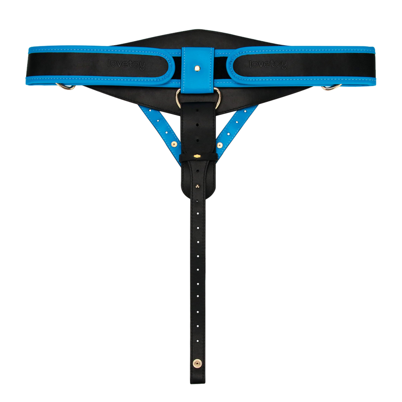 LoveToy - Ingen - Strap-on hueco con varilla de silicona - 25 cm - Tono piel claro-Erotiekvoordeel.nl