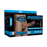 LoveToy - Ingen - Strap-on hueco con varilla de silicona - 25 cm - Tono piel claro - Erotiekvoordeel.nl