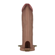 LoveToy - Ingen - Strap-on hueco con varilla de silicona - 25 cm - Tono piel claro-Erotiekvoordeel.nl