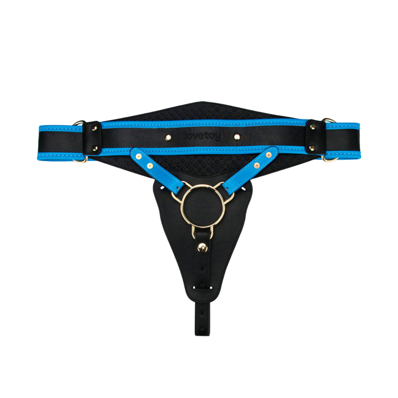 LoveToy - Ingen - Vibrerende Strap-on Set - Lengte 20 cm - Lichte Huidskleur-Erotiekvoordeel.nl