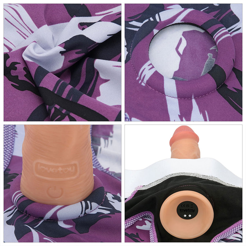 LoveToy - Ingen - Braguitas con arnés Violet - Talla M/L - Moradas-Erotiekvoordeel.nl
