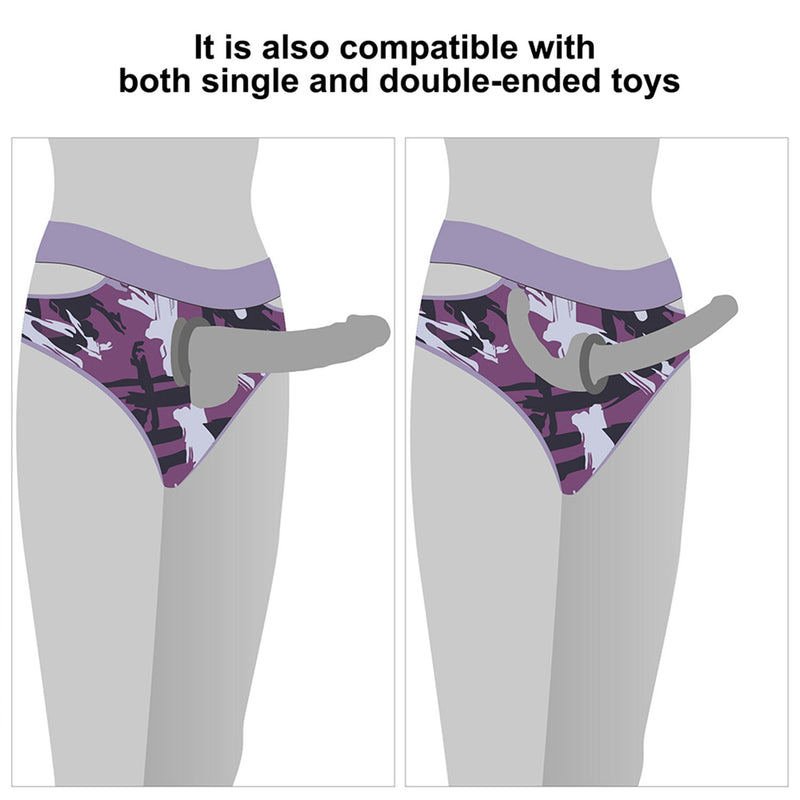 LoveToy - Ingen - Braguitas con arnés Violet - Talla M/L - Moradas-Erotiekvoordeel.nl