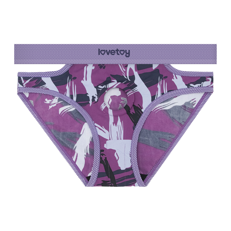 LoveToy - Ingen - Braguitas strap-on violetas - Talla M/L - Morado - Erotiekvoordeel.nl