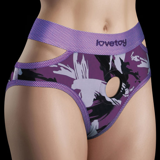 LoveToy - Ingen - Culotte strap-on violette - Taille M/L - Violet -Erotiekvoordeel.nl