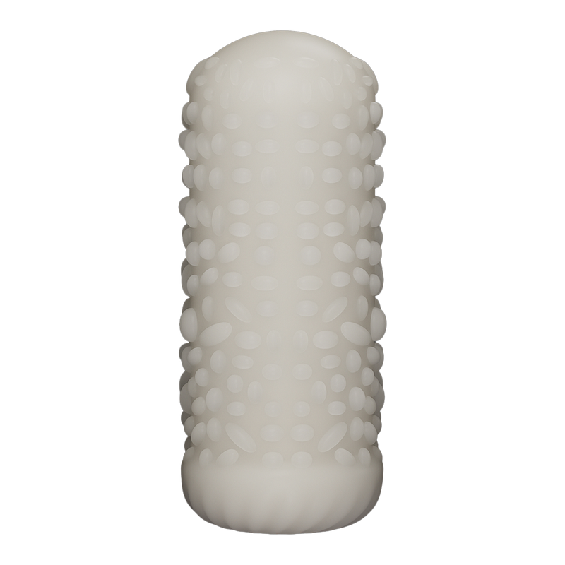 LoveToy - Knights Ring - Manchon vibrant double usage - Drip - Blanc-Erotiekvoordeel.nl