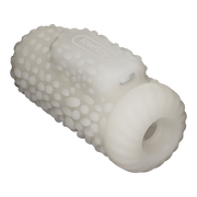 LoveToy - Knights Ring - Manchon vibrant double usage - Drip - Blanc-Erotiekvoordeel.nl
