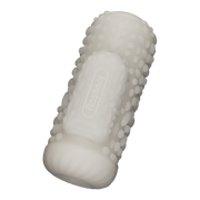 LoveToy - Knights Ring - Manchon vibrant double usage - Drip - Blanc-Erotiekvoordeel.nl
