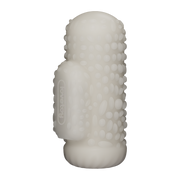 LoveToy - Knights Ring - Manchon vibrant double usage - Drip - Blanc - Erotiekvoordeel.nl