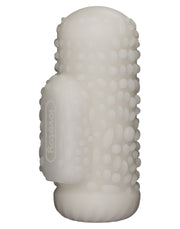 LoveToy - Knights Ring - Manchon vibrant double usage - Drip - Blanc - Erotiekvoordeel.nl