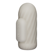 LoveToy - Knights Ring - Manchon vibrant double usage - En spirale - Blanc - Erotiekvoordeel.nl