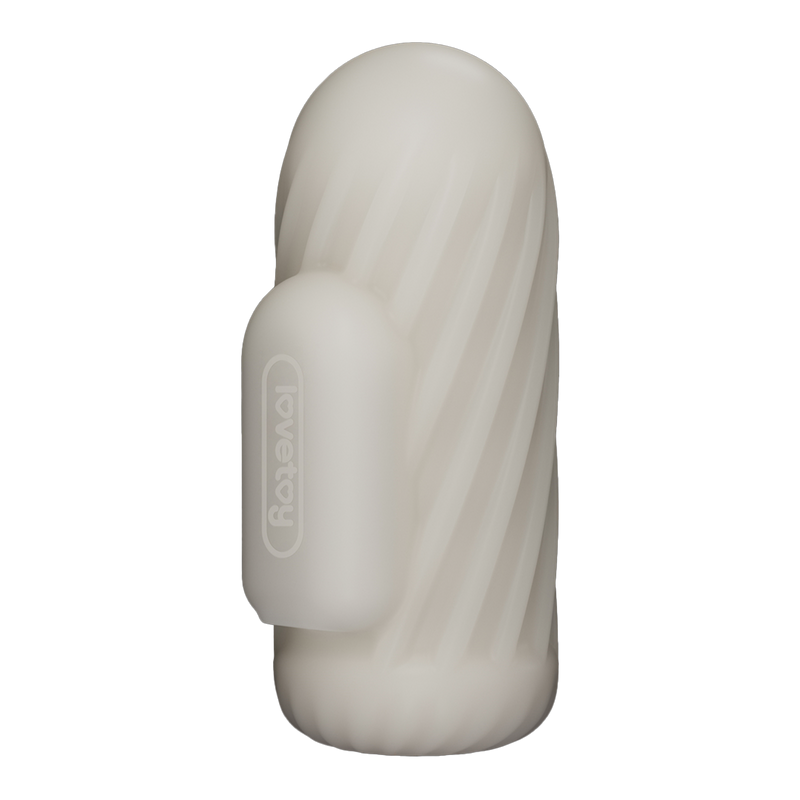 LoveToy - Knights Ring - Manchon vibrant double usage - En spirale - Blanc - Erotiekvoordeel.nl