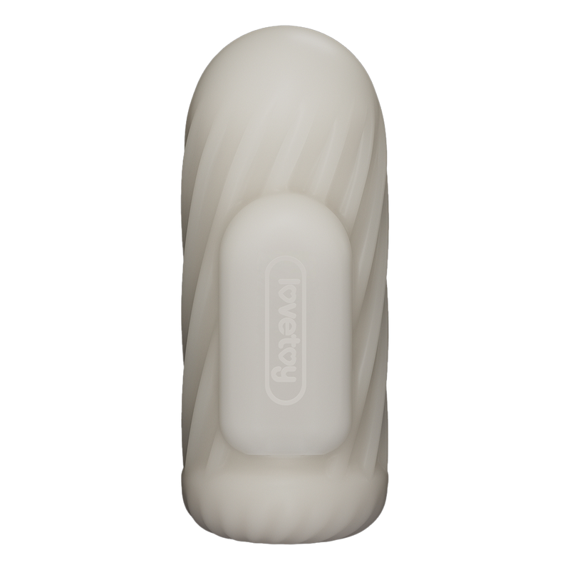 LoveToy - Knights Ring - Manchon vibrant double usage - Spirale - Blanc - Erotiekvoordeel.nl