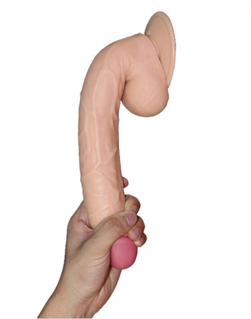LoveToy - Legendary - King Size Realistische Dildo - 25.5 cm - Lichte Huidskleur-Erotiekvoordeel.nl