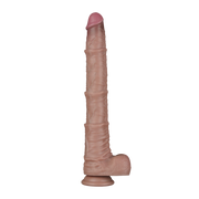 LoveToy - Nature Cock - Double-Layer Flexible Dildo with Veins - 40 cm - Erotiekvoordeel.nl