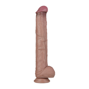 LoveToy - Nature Cock - Dildo XXL flessibile a doppio strato - 37,5 cm-Erotiekvoordeel.nl