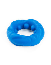 LoveToy - Pinnacle Pro - Anneau pénien Ridge Bump Ball Stretcher - Bleu - Erotiekvoordeel.nl