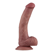 LoveToy - Power Cock - 23 cm - Gode vibrant - Double densité - Teinte chair claire - Erotiekvoordeel.nl