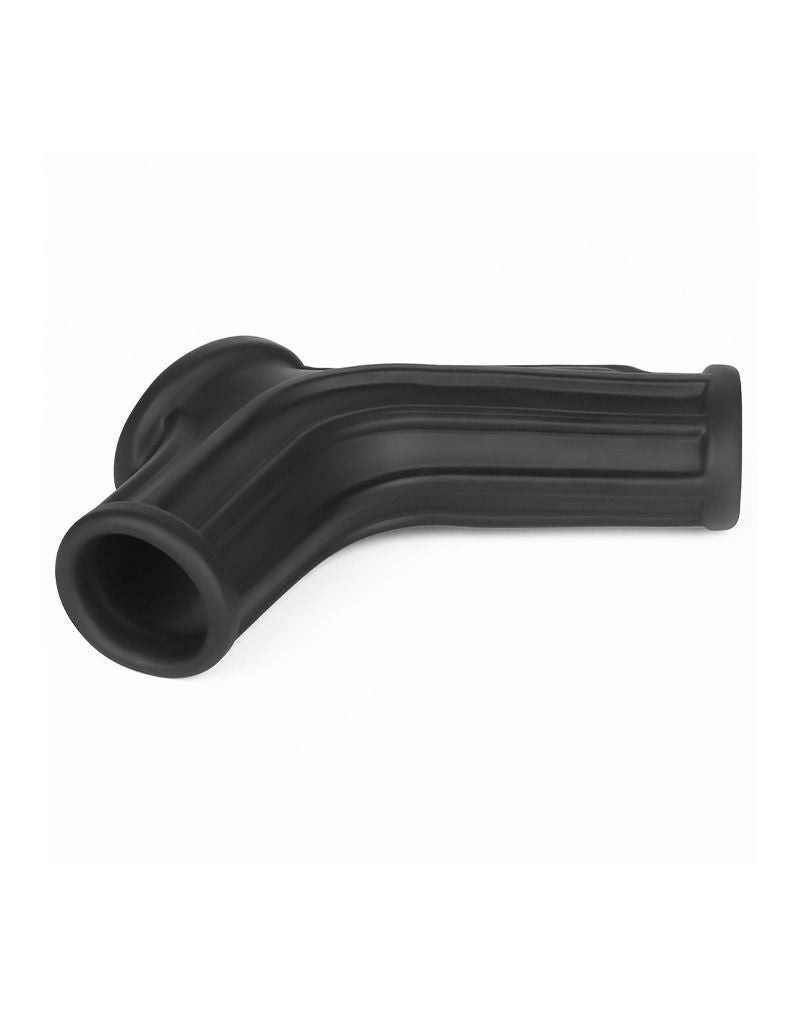 LoveToy - Ridge Knights Ring - Vibrating Penis and Scrotum Sleeve - Ø 2.8 cm - Black-Erotiekvoordeel.nl