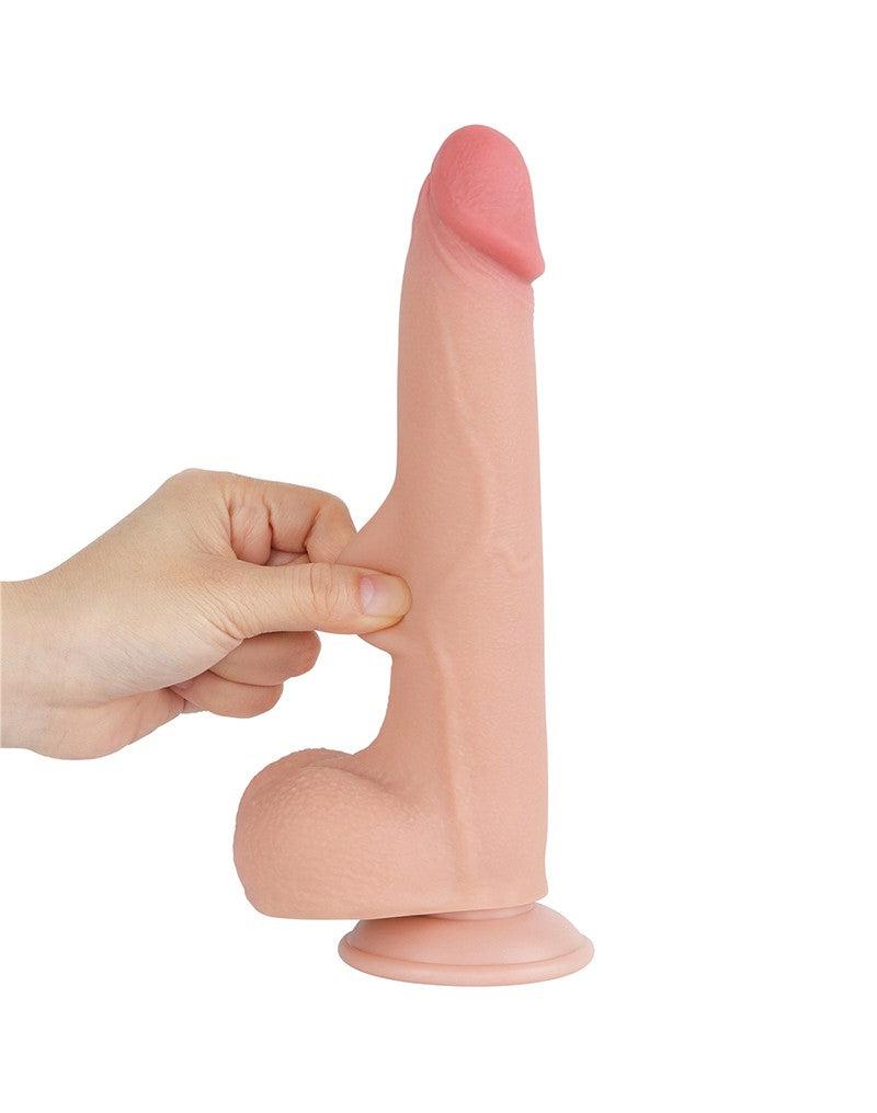 LoveToy - Gode Sliding Skin - Longueur 20,8 cm - Diamètre 4 cm - Couleur peau claire-Erotiekvoordeel.nl